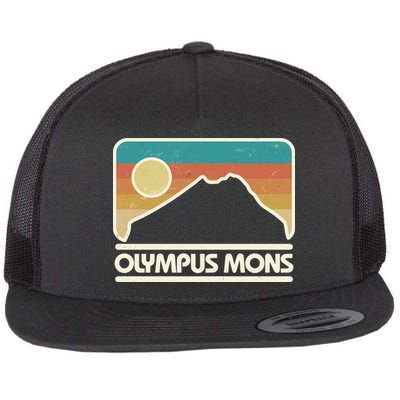 Retro Vintage Olympus Mons Mars Volcano Flatbill Hat