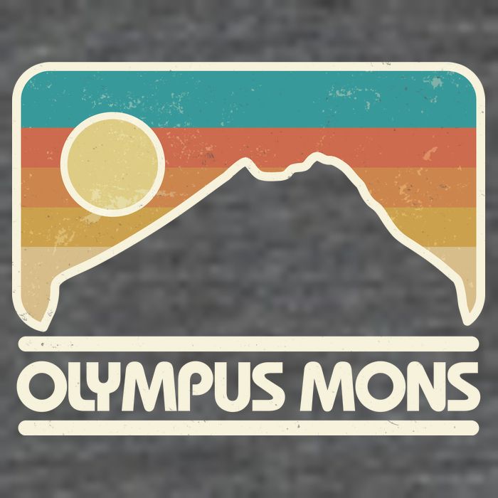 Retro Vintage Olympus Mons Mars Volcano Premium T-Shirt