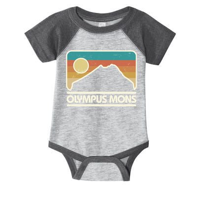 Retro Vintage Olympus Mons Mars Volcano Infant Baby Jersey Bodysuit