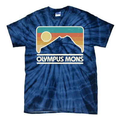 Retro Vintage Olympus Mons Mars Volcano Tie-Dye T-Shirt