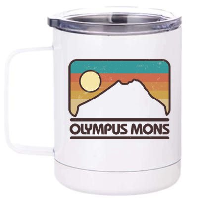 Retro Vintage Olympus Mons Mars Volcano 12 oz Stainless Steel Tumbler Cup