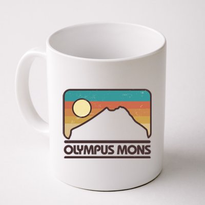 Retro Vintage Olympus Mons Mars Volcano Coffee Mug