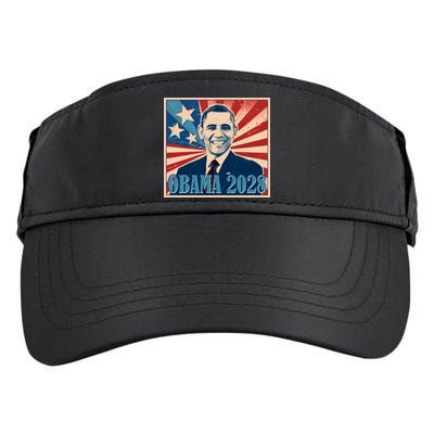 Retro Vintage Obama 2028 Adult Drive Performance Visor