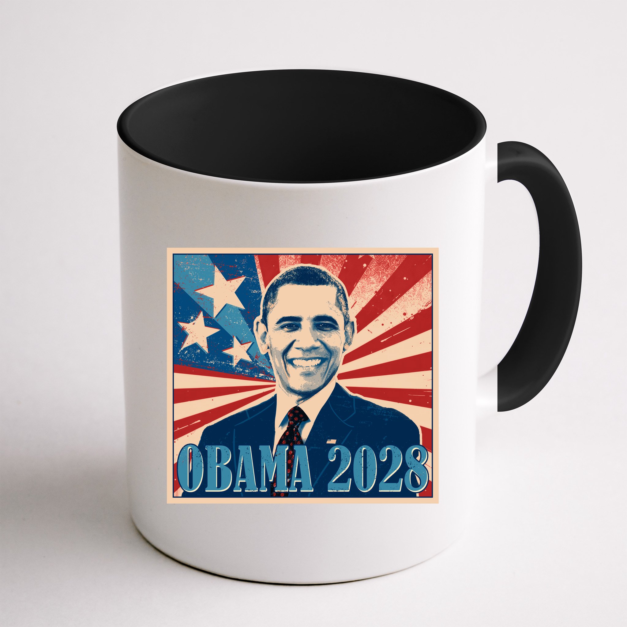 Retro Vintage Obama 2028 Mug