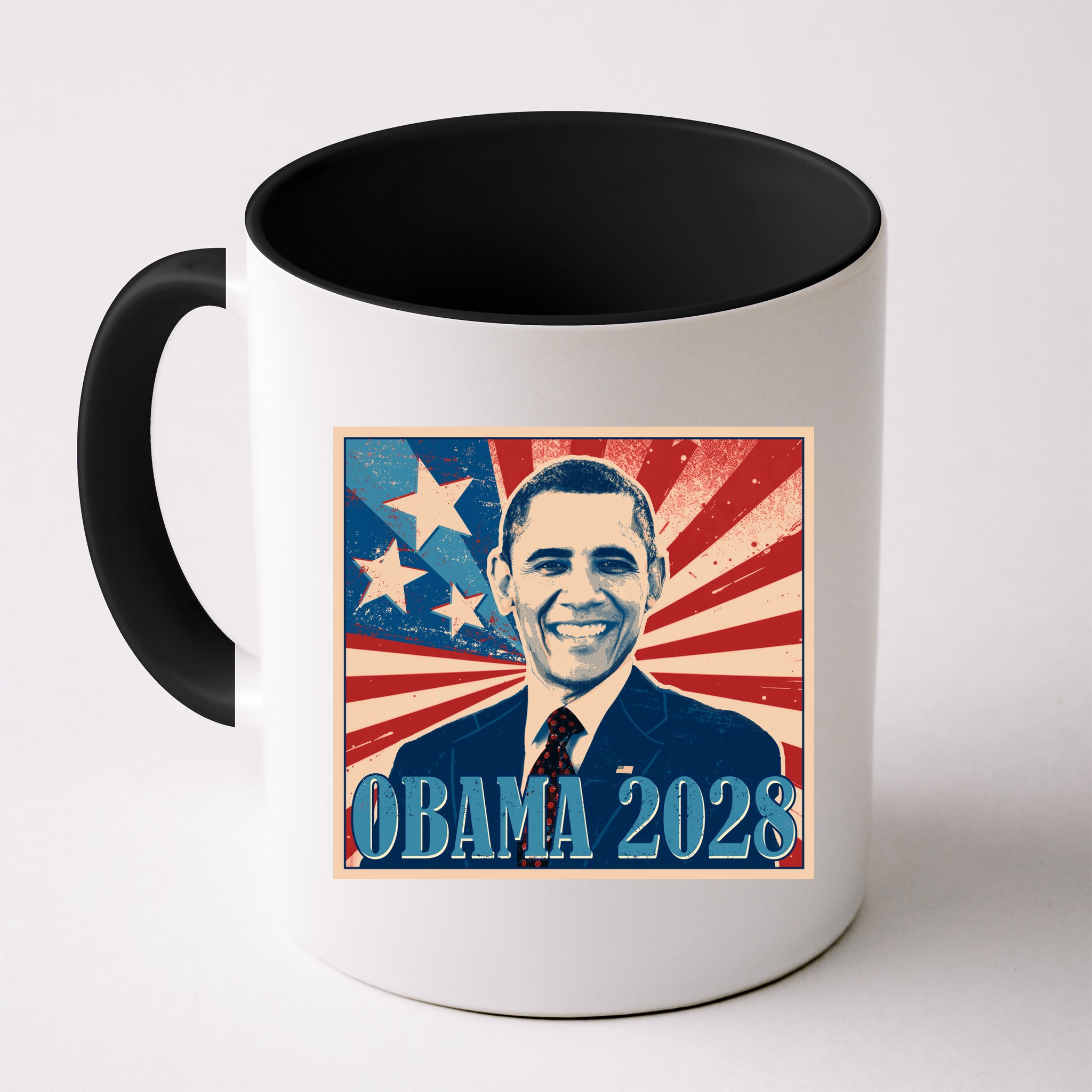 Retro Vintage Obama 2028 Mug