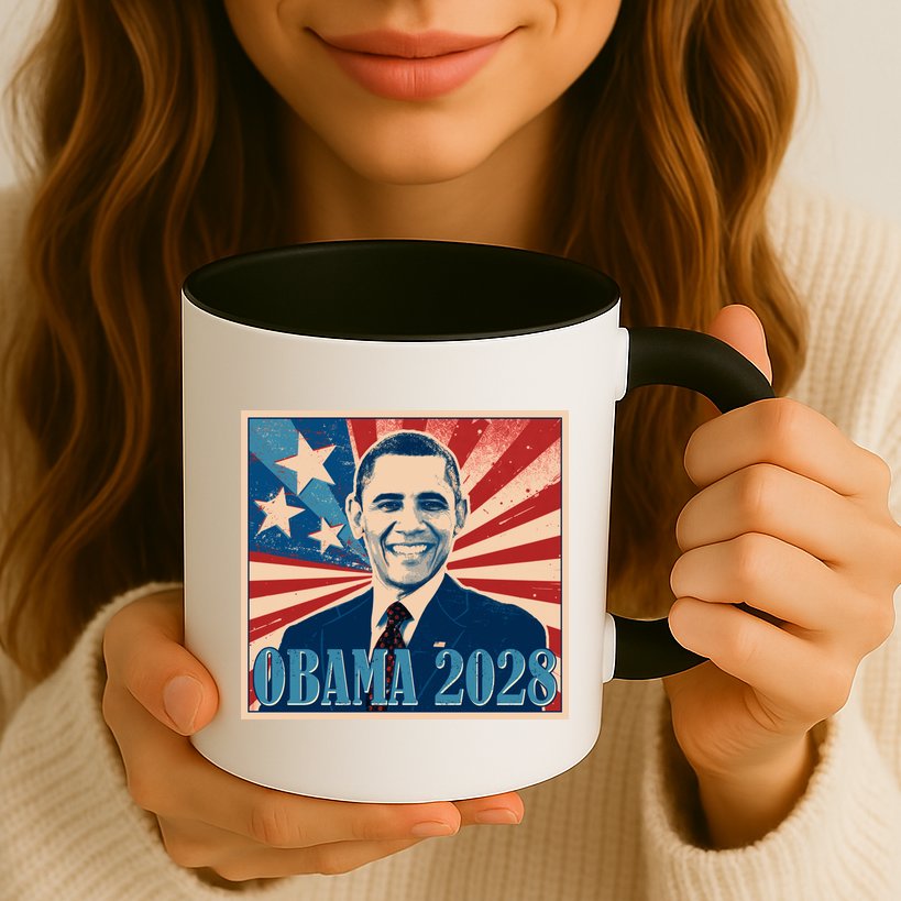 Retro Vintage Obama 2028 Mug