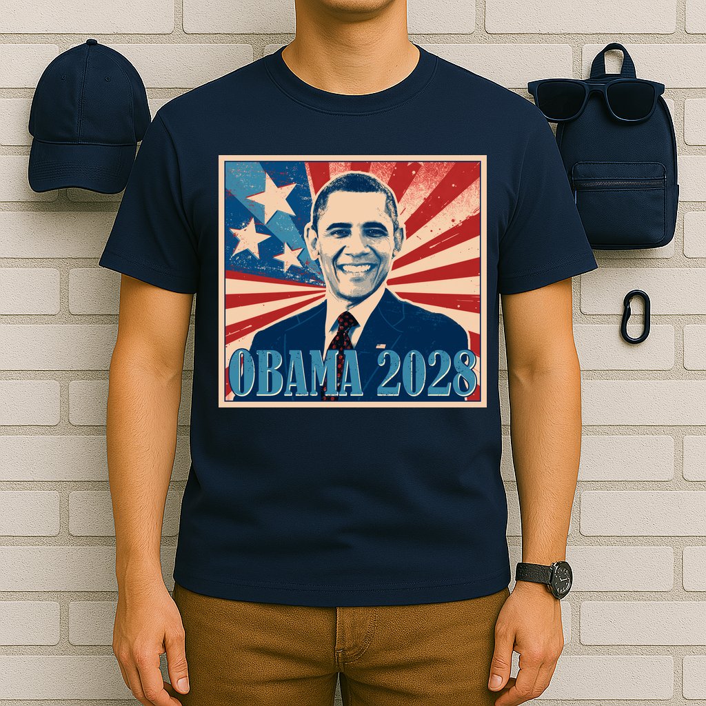 Retro Vintage Obama 2028 T-Shirt