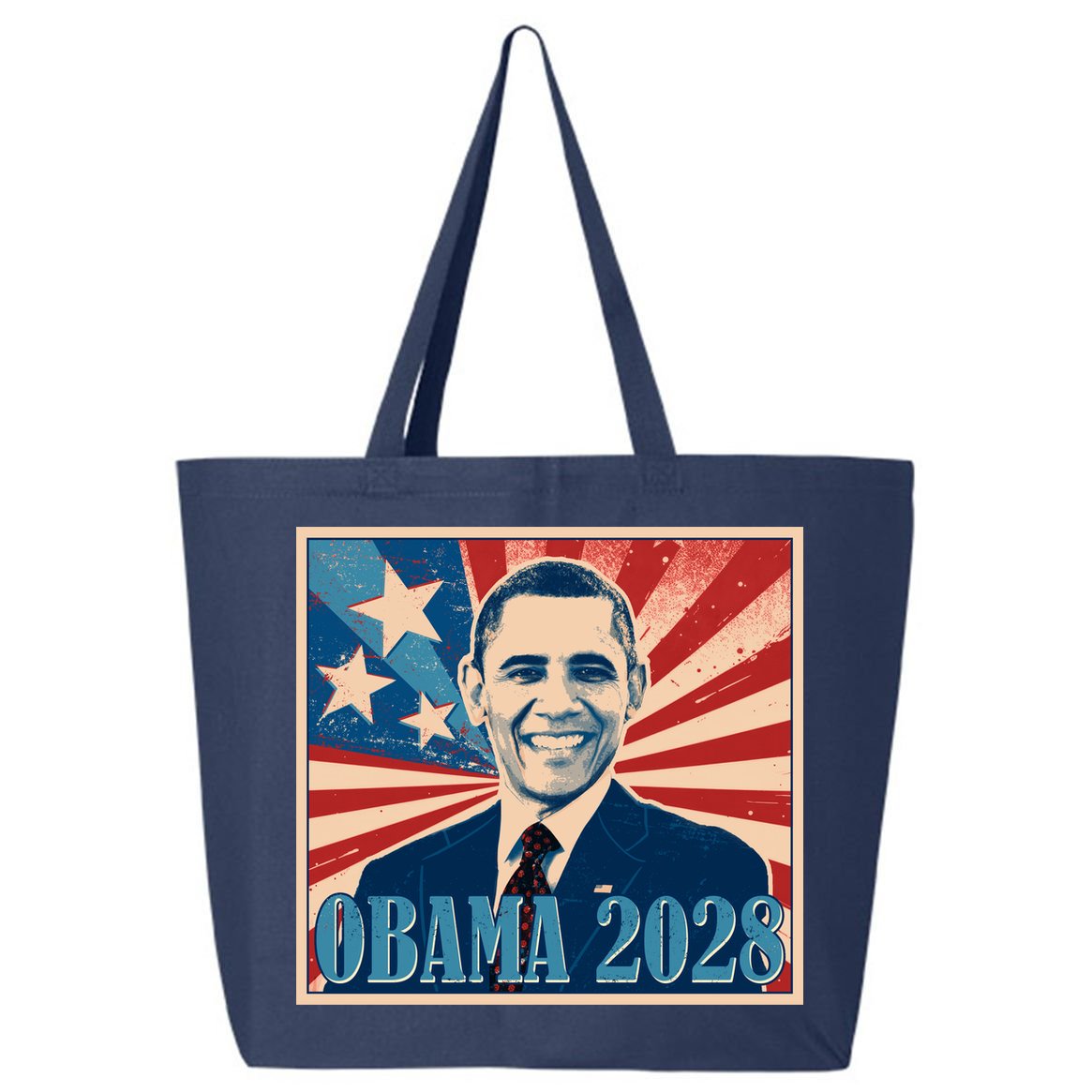 Retro Vintage Obama 2028 25L Jumbo Tote