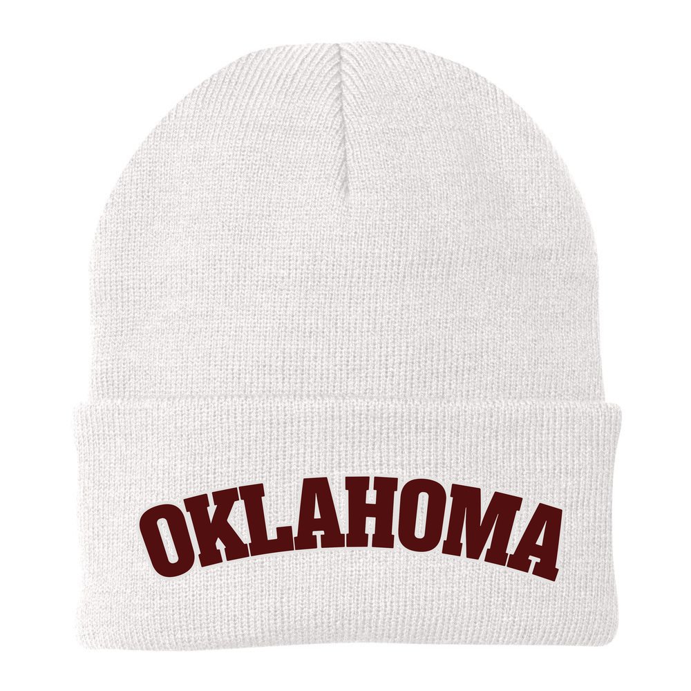 Retro Vintage Oklahoma Souvenir Gift Of Oklahoma Beanie