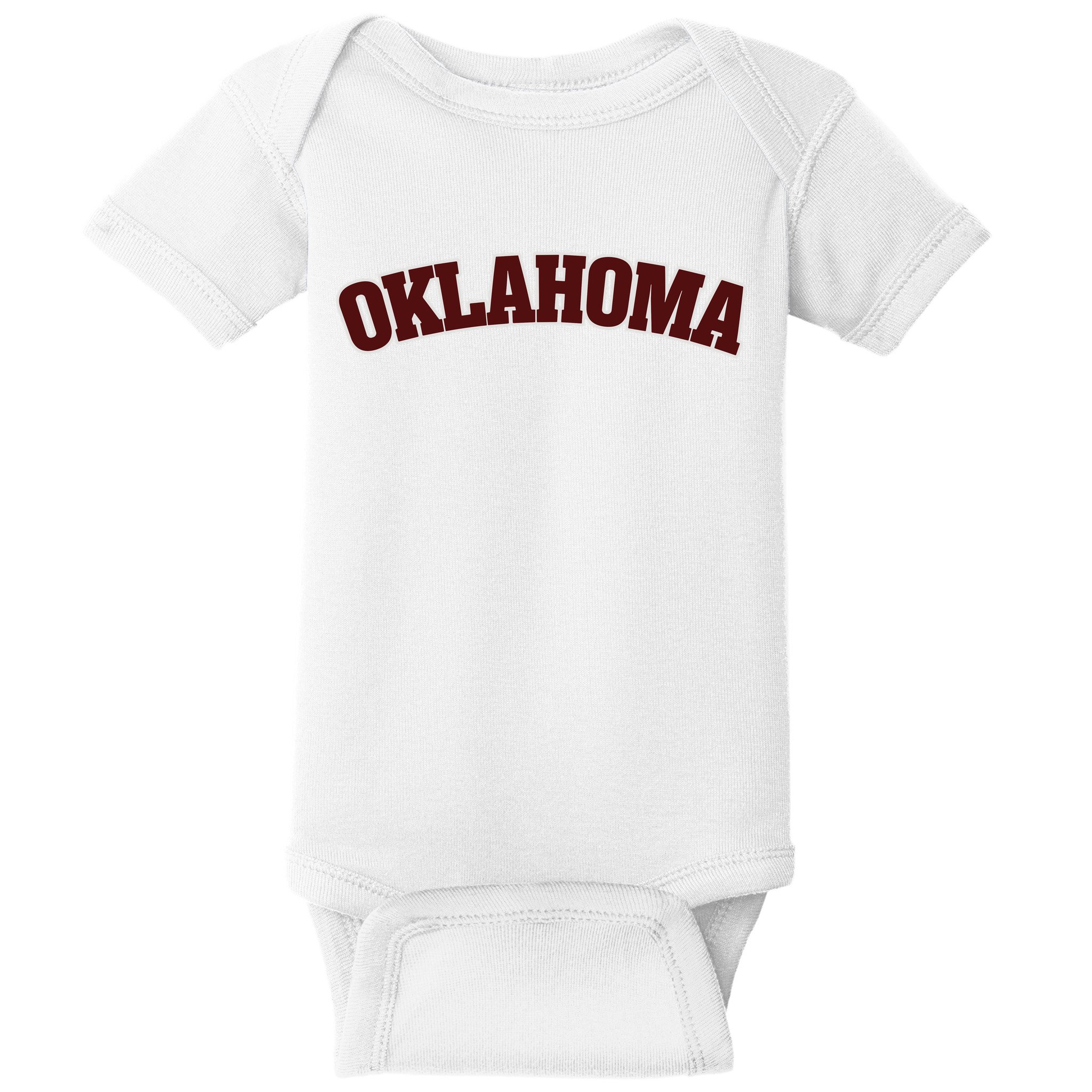 Retro Vintage Oklahoma Souvenir Gift Of Oklahoma Baby Bodysuit