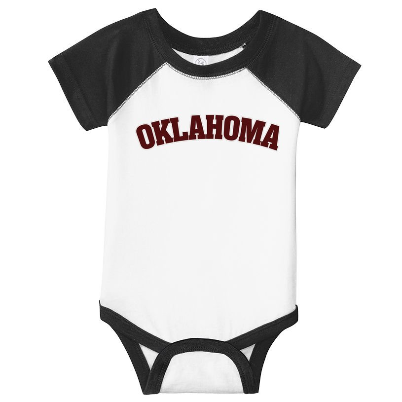 Retro Vintage Oklahoma Souvenir Gift Of Oklahoma Infant Baby Jersey Bodysuit