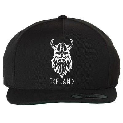 Runic Viking Of Iceland Wool Snapback Cap