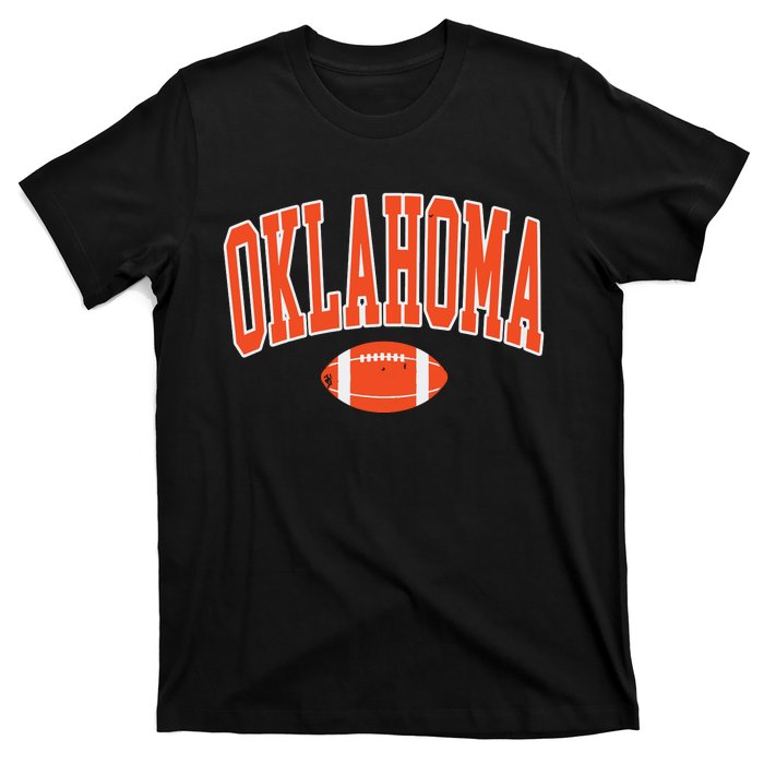 Retro Vintage Oklahoma Football Distressed Gifts T-Shirt