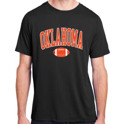 Retro Vintage Oklahoma Football Distressed Gifts Adult ChromaSoft Performance T-Shirt