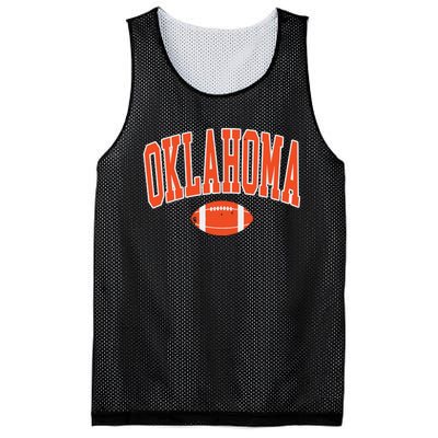 Retro Vintage Oklahoma Football Distressed Gifts Mesh Reversible Basketball Jersey Tank