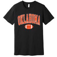 Retro Vintage Oklahoma Football Distressed Gifts Premium T-Shirt