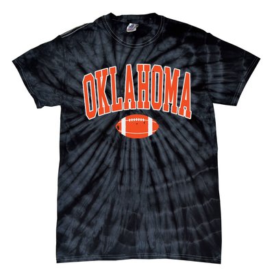 Retro Vintage Oklahoma Football Distressed Gifts Tie-Dye T-Shirt