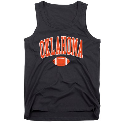 Retro Vintage Oklahoma Football Distressed Gifts Tank Top