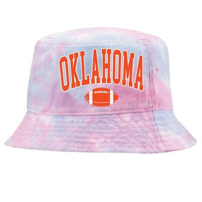 Retro Vintage Oklahoma Football Distressed Gifts Tie-Dyed Bucket Hat