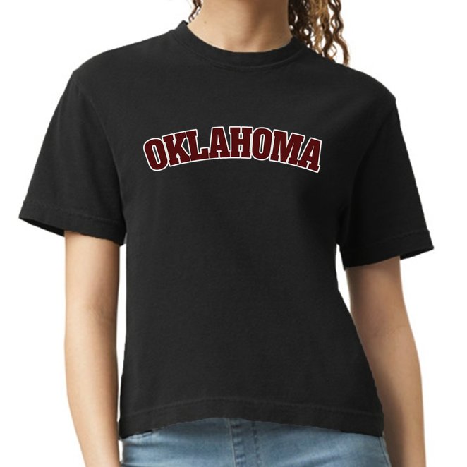 Retro Vintage Oklahoma Souvenir Gift Of Oklahoma Comfort Colors Boxy T-Shirt