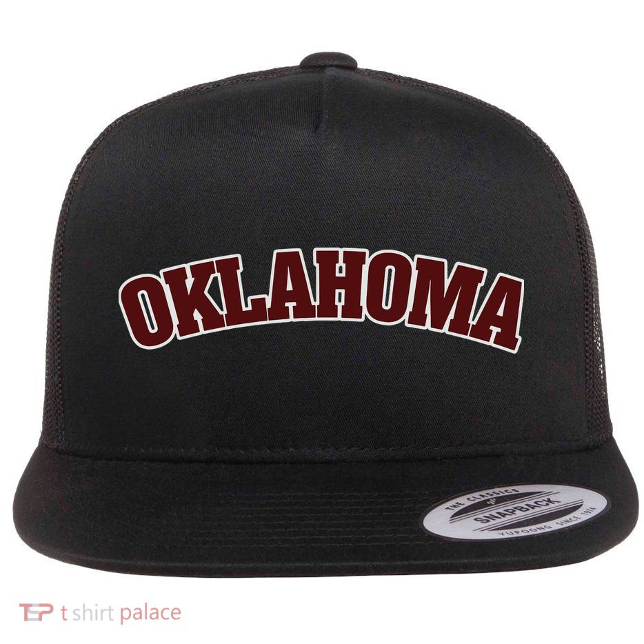 Retro Vintage Oklahoma Souvenir Gift Of Oklahoma Flatbill Hat