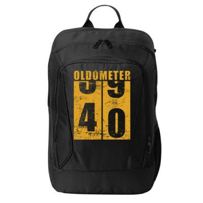 Retro Vintage Oldometer 40 Years Old City Backpack