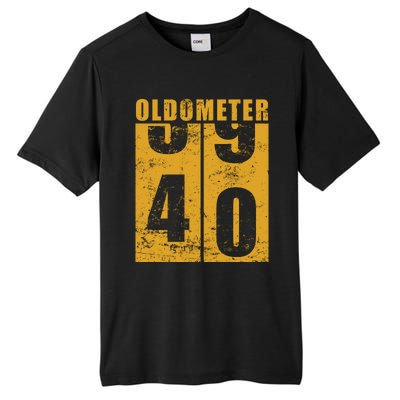 Retro Vintage Oldometer 40 Years Old Tall Fusion ChromaSoft Performance T-Shirt