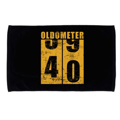 Retro Vintage Oldometer 40 Years Old Microfiber Hand Towel