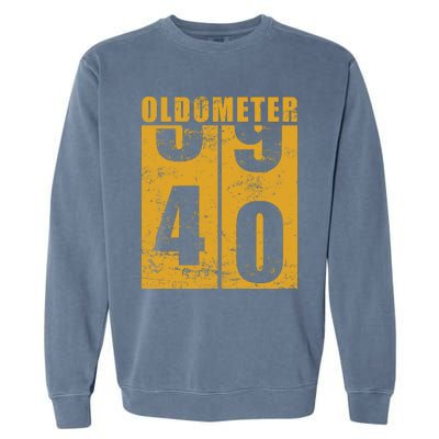 Retro Vintage Oldometer 40 Years Old Garment-Dyed Sweatshirt