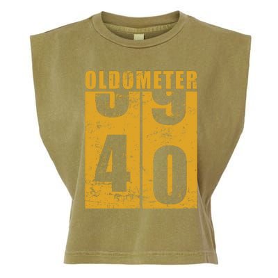 Retro Vintage Oldometer 40 Years Old Garment-Dyed Women's Muscle Tee