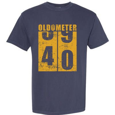 Retro Vintage Oldometer 40 Years Old Garment-Dyed Heavyweight T-Shirt