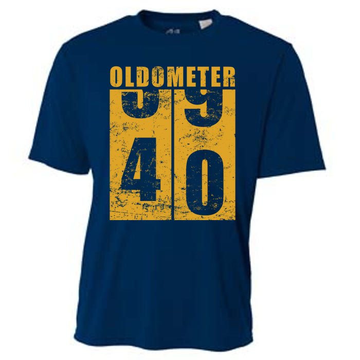 Retro Vintage Oldometer 40 Years Old Cooling Performance Crew T-Shirt