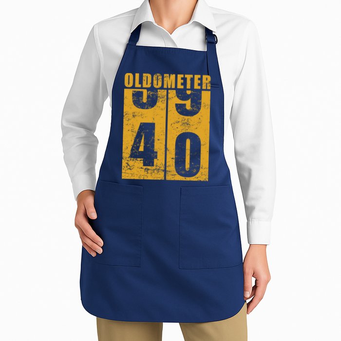 Retro Vintage Oldometer 40 Years Old Apron