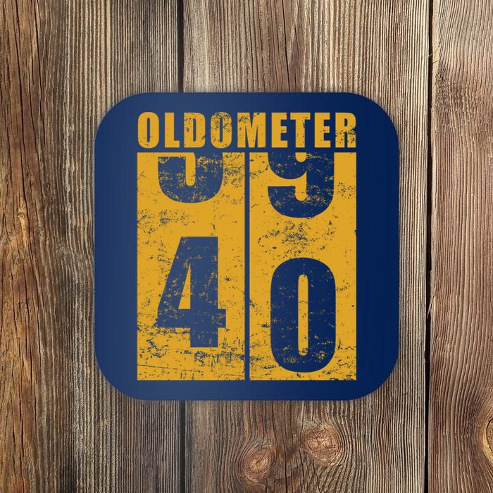 Retro Vintage Oldometer 40 Years Old Coaster