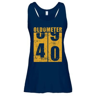 Retro Vintage Oldometer 40 Years Old Ladies Essential Flowy Tank