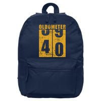 Retro Vintage Oldometer 40 Years Old 16 in Basic Backpack