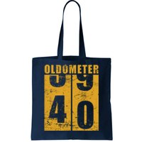 Retro Vintage Oldometer 40 Years Old Tote Bag