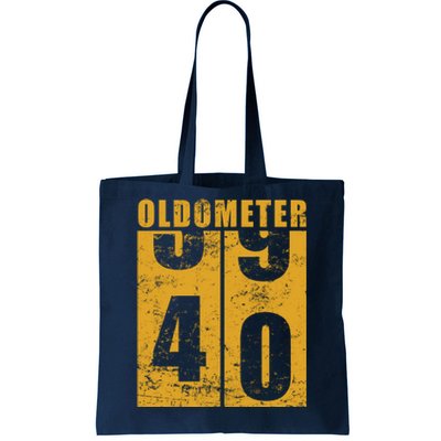 Retro Vintage Oldometer 40 Years Old Tote Bag