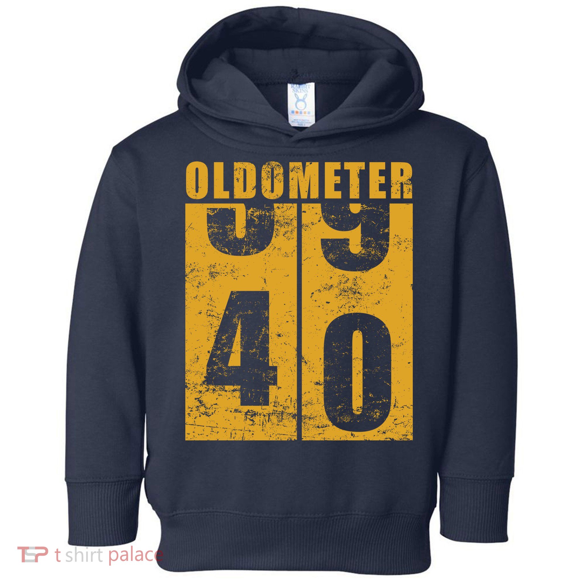 Retro Vintage Oldometer 40 Years Old Toddler Hoodie