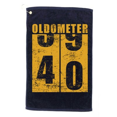 Retro Vintage Oldometer 40 Years Old Golf Towel