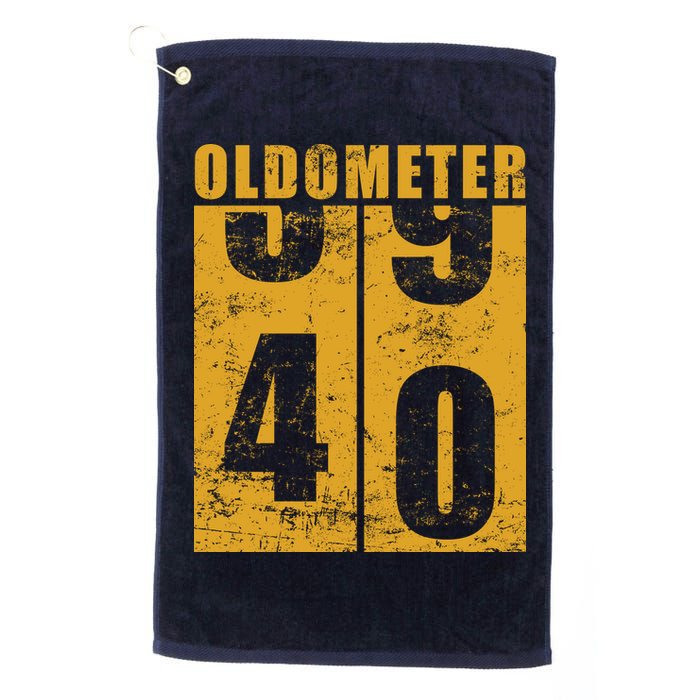 Retro Vintage Oldometer 40 Years Old Golf Towel