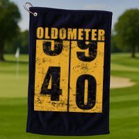 Retro Vintage Oldometer 40 Years Old Golf Towel