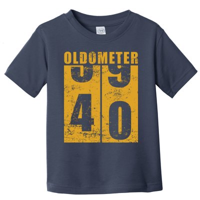 Retro Vintage Oldometer 40 Years Old Toddler T-Shirt