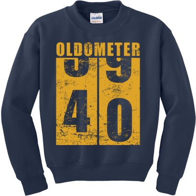 Retro Vintage Oldometer 40 Years Old Kids Sweatshirt