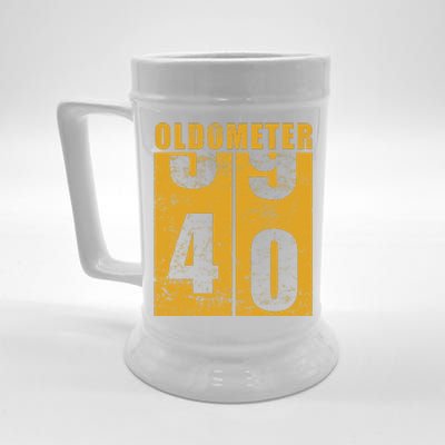 Retro Vintage Oldometer 40 Years Old Beer Stein