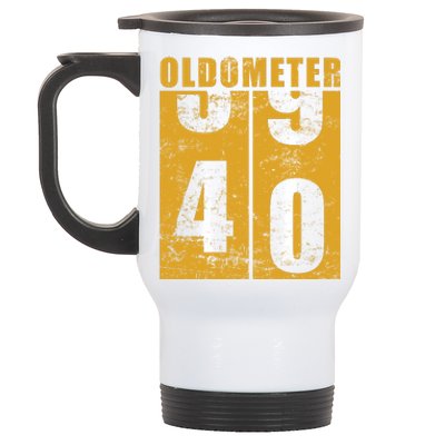 Retro Vintage Oldometer 40 Years Old Stainless Steel Travel Mug