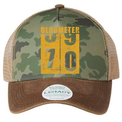 Retro Vintage Oldometer 70 Years Old Legacy Tie Dye Trucker Hat