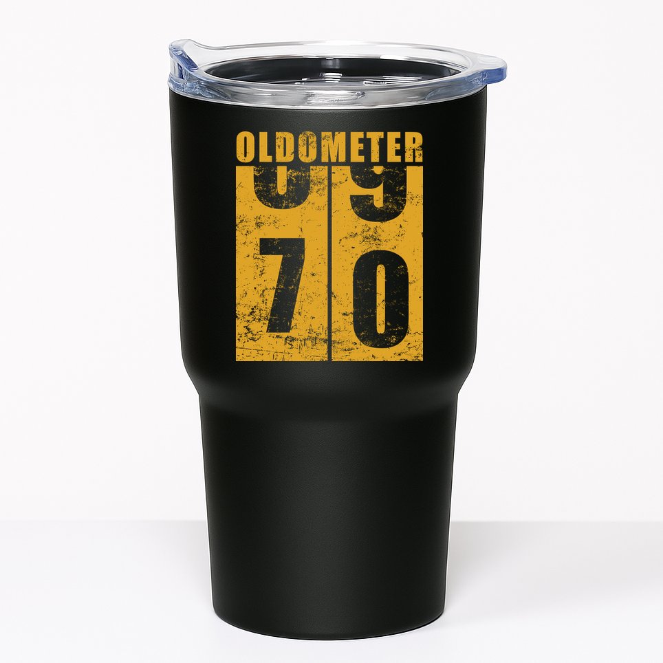 Retro Vintage Oldometer 70 Years Old Tumbler