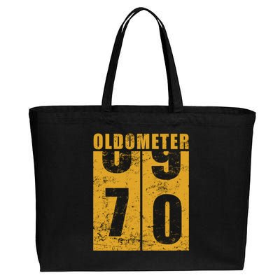 Retro Vintage Oldometer 70 Years Old Cotton Canvas Jumbo Tote