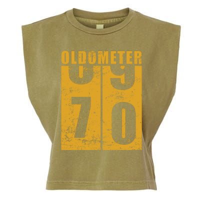 Retro Vintage Oldometer 70 Years Old Garment-Dyed Women's Muscle Tee